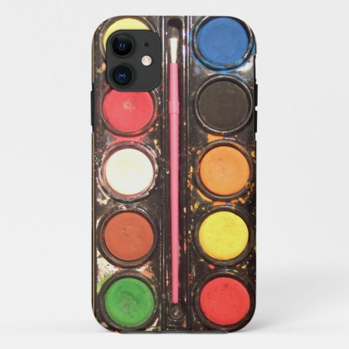 Artists colorful paint color box iPhone 11 case