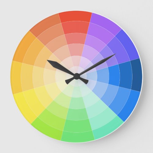 Artists Colorwheel Large Clock