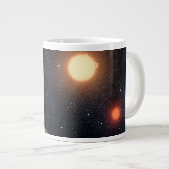 Artist's Concept Illustrating Kepler-16b. Giant Coffee Mug (Front Right)