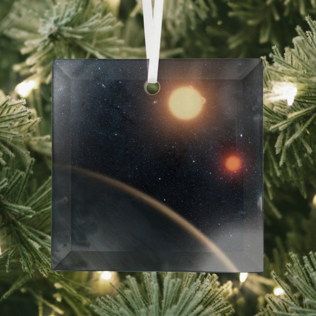 Artist's Concept Illustrating Kepler-16b. Glass Ornament (Insitu)