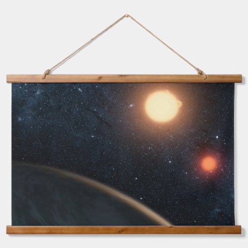 Artists Concept Illustrating Kepler_16b Hanging Tapestry