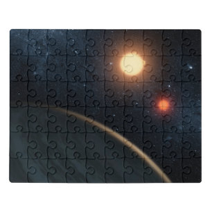 Artist's Concept Illustrating Kepler-16b. Jigsaw Puzzle