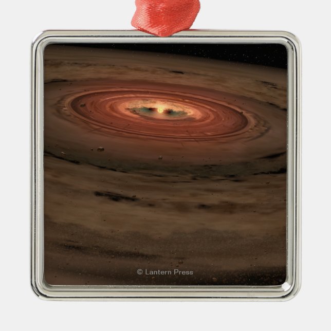 Artist's concept Mini Solar System in the Making Metal Ornament (Front)
