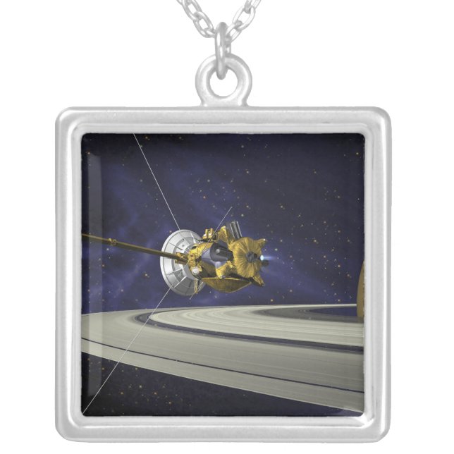 Artists concept of Cassini Silver Plated Necklace (Front)