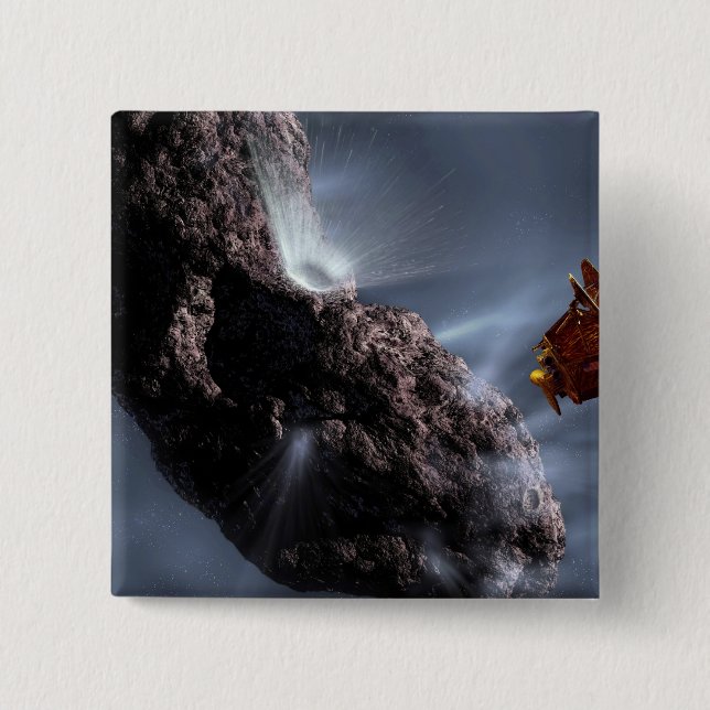 Artist's concept of Deep Impact's Encounter Button (Front)