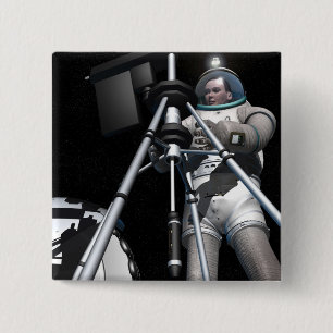 Artist's concept of future space exploration button