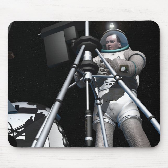 Artist's concept of future space exploration mouse pad (Front)