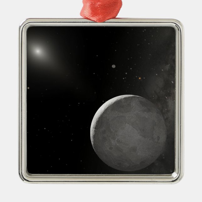 Artist's concept of Kuiper Belt object Metal Ornament (Front)