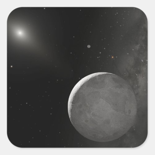 Artists concept of Kuiper Belt object Square Sticker