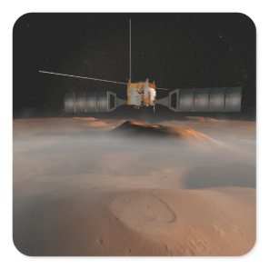 Artist's concept of Mars Express spacecraft Square Sticker