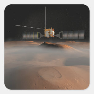 Artist's concept of Mars Express spacecraft Square Sticker