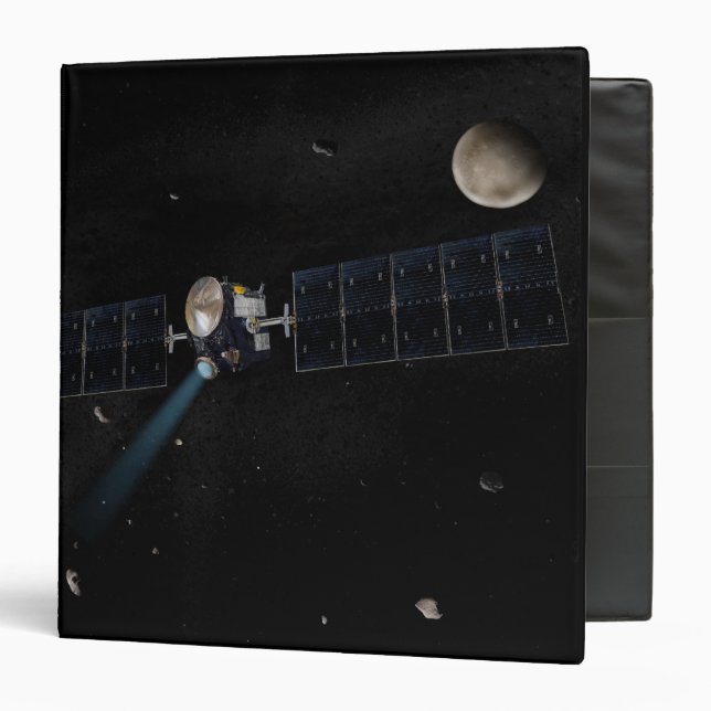 Artist's concept of the Dawn spacecraft in orbi Binder (Front/Inside)