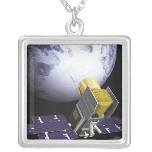 Artist's concept of the Ice, Cloud Silver Plated Necklace