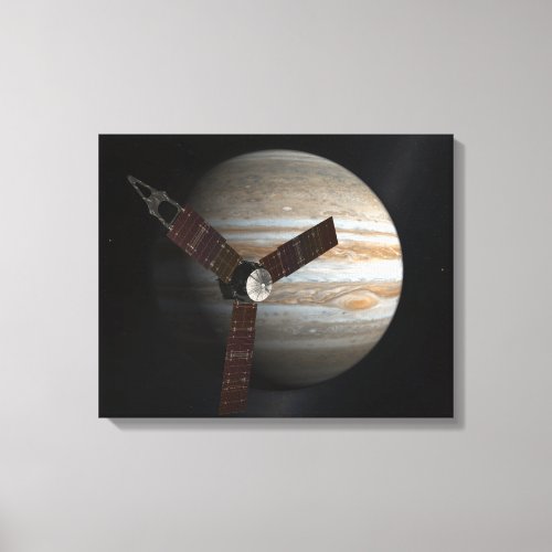 Artists concept of the Juno spacecraft Canvas Print