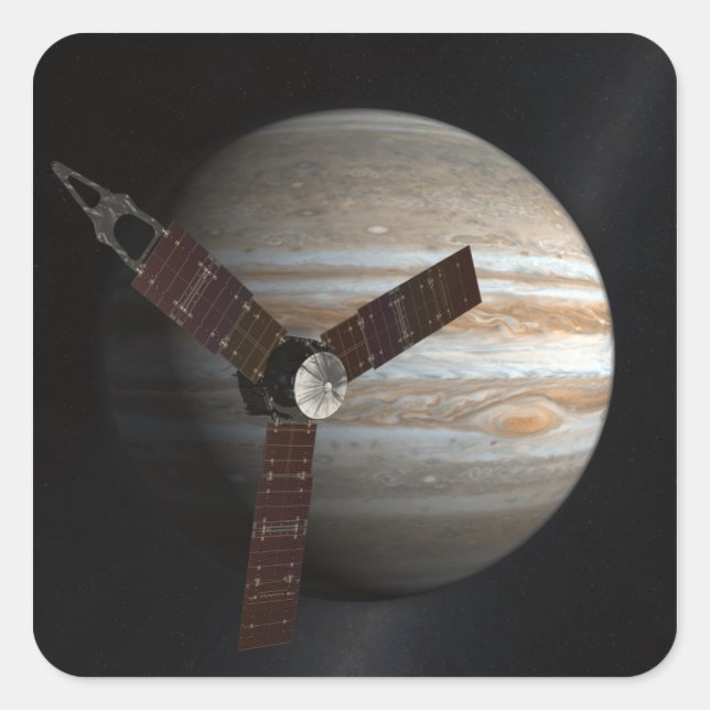 Artist's concept of the Juno spacecraft Square Sticker (Front)