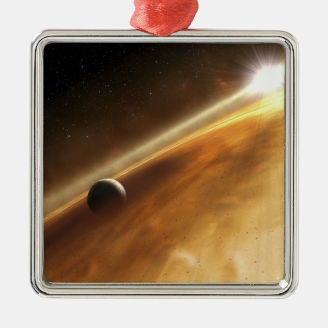 Artist's concept of the star Fomalhaut Metal Ornament (Front)