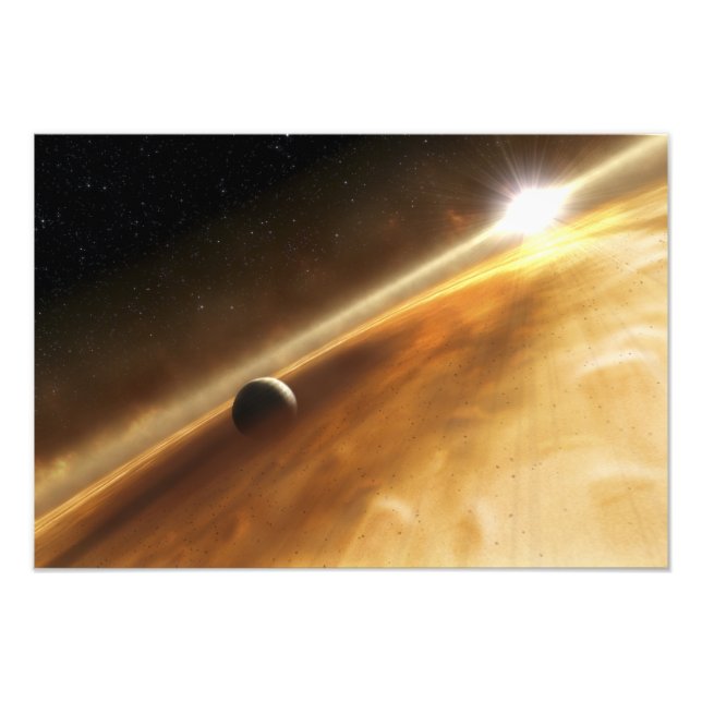 Artist's concept of the star Fomalhaut Photo Print (Front)