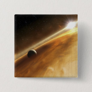 Artist's concept of the star Fomalhaut Pinback Button