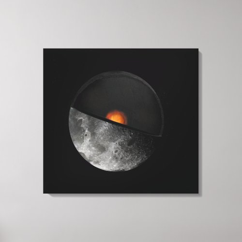 Artists concept showing a possible inner core canvas print