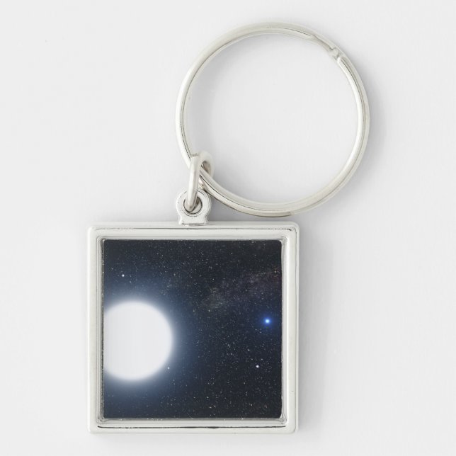 Artist's concept showing the binary star system keychain (Front)