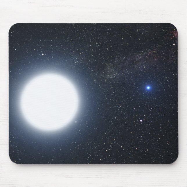Artist's concept showing the binary star system mouse pad (Front)