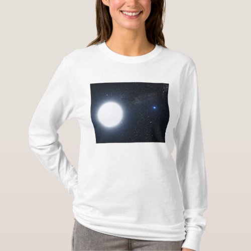 Artists concept showing the binary star system T_Shirt