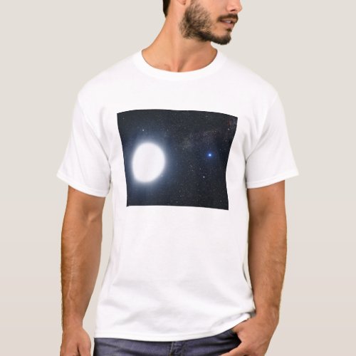 Artists concept showing the binary star system T_Shirt