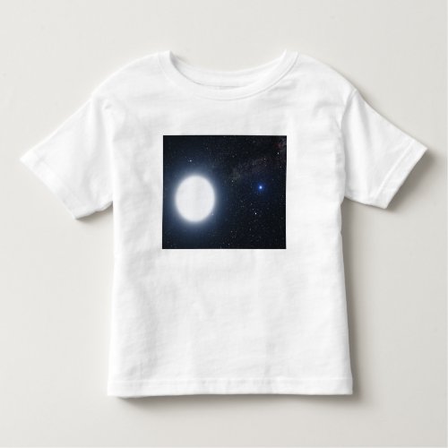 Artists concept showing the binary star system toddler t_shirt