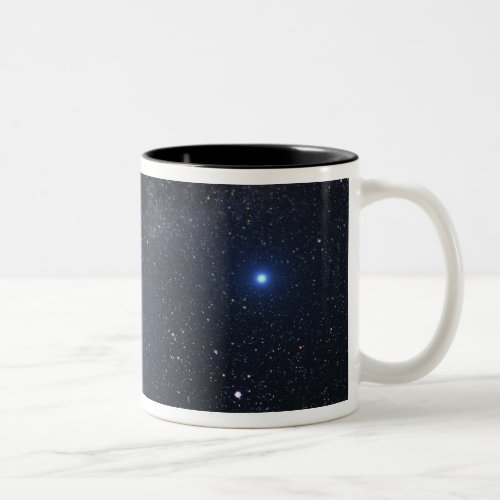 Artists concept showing the binary star system Two_Tone coffee mug