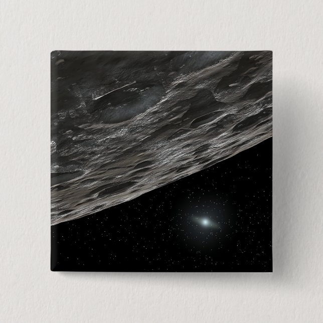 Artist's Conception of a Kuiper Belt Object Pinback Button (Front)