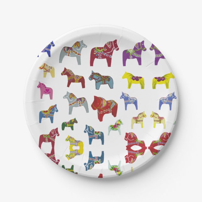 Artist's Dala horse Plate (Front)