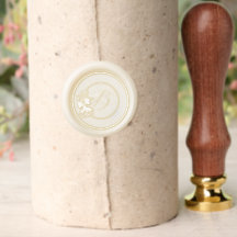 Artists designed bouquet and coquette Bow-Monogram