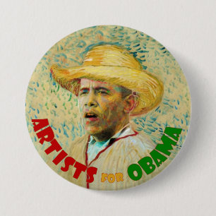 Artists for Obama: Vincent Van Gogh Pinback Button