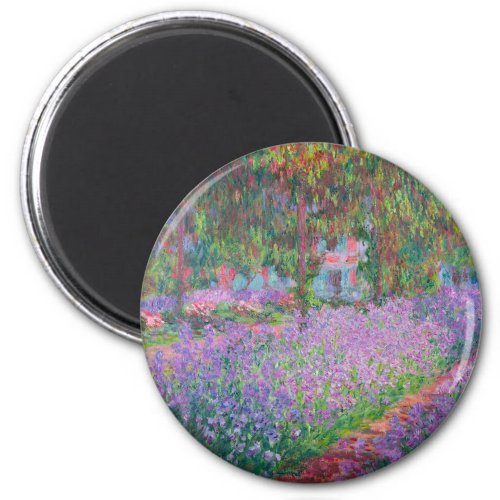 Artists Garden at Giverny by Claude Monet Magnet