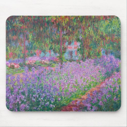Artists Garden at Giverny by Claude Monet Mouse Pad