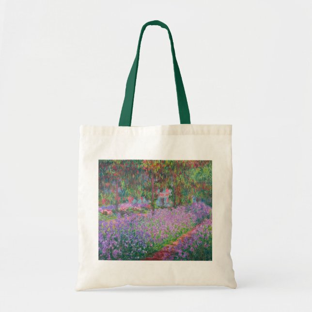 Artist's Garden at Giverny by Claude Monet Tote Bag (Front)