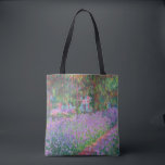 Artist's Garden at Giverny by Claude Monet Tote Bag<br><div class="desc">Artist's Garden at Giverny (1900) by Claude Monet is a vintage impressionist fine art nature painting featuring flowers in Claude Monet's gardens at his house in Giverny, France. About the artist: Claude Monet (1840-1926) was a founder of the French impressionist painting movement with most of his paintings being "en plein...</div>