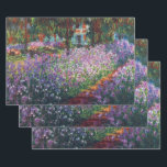 Artist's Garden at Giverny by Claude Monet Wrapping Paper Sheets<br><div class="desc">Artist's Garden at Giverny (1900) by Claude Monet is a vintage impressionist fine art nature painting featuring flowers in Claude Monet's gardens at his house in Giverny, France. About the artist: Claude Monet (1840-1926) was a founder of the French impressionist painting movement with most of his paintings being "en plein...</div>