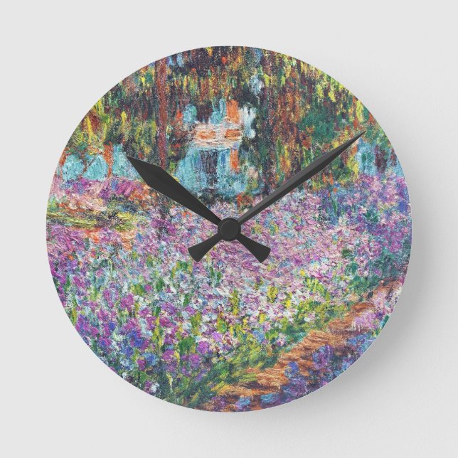 Artist's Garden Giverny Round Clock (Front)