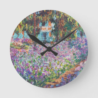 Artist's Garden Giverny Round Clock