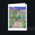 Artist's Garden, Monet Card<br><div class="desc">Oscar-Claude Monet (14 November 1840 – 5 December 1926) was a French painter, a founder of French Impressionist painting and the most consistent and prolific practitioner of the movement's philosophy of expressing one's perceptions before nature, especially as applied to plein air landscape painting. The term ""Impressionism"" is derived from the...</div>