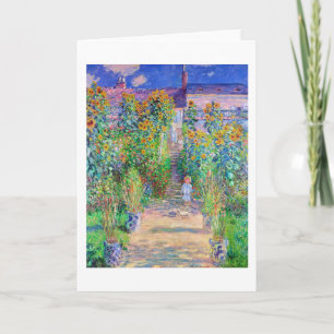 Artist's Garden, Monet Card
