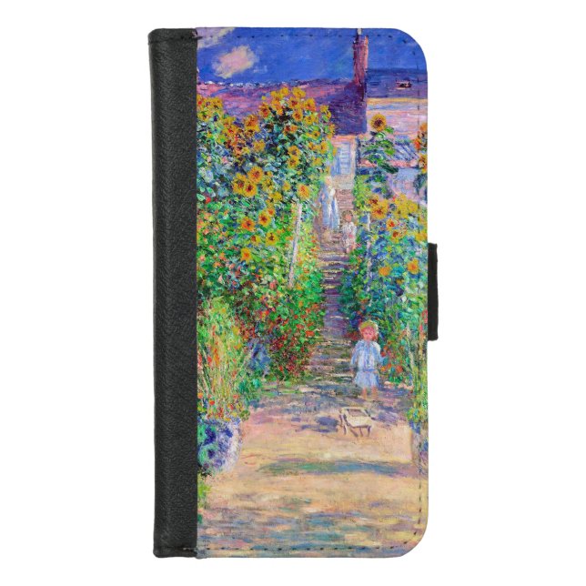 Artist's Garden, Monet iPhone Wallet Case (Front)