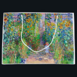 Artist's Garden, Monet Large Gift Bag<br><div class="desc">Oscar-Claude Monet (14 November 1840 – 5 December 1926) was a French painter, a founder of French Impressionist painting and the most consistent and prolific practitioner of the movement's philosophy of expressing one's perceptions before nature, especially as applied to plein air landscape painting. The term ""Impressionism"" is derived from the...</div>