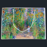 Artist's Garden, Monet Large Gift Bag<br><div class="desc">Oscar-Claude Monet (14 November 1840 – 5 December 1926) was a French painter, a founder of French Impressionist painting and the most consistent and prolific practitioner of the movement's philosophy of expressing one's perceptions before nature, especially as applied to plein air landscape painting. The term ""Impressionism"" is derived from the...</div>