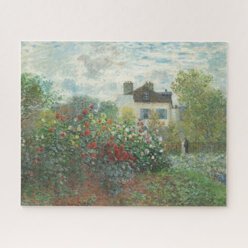 Artists Garden Renoir Impressionist Painting Jigsaw Puzzle