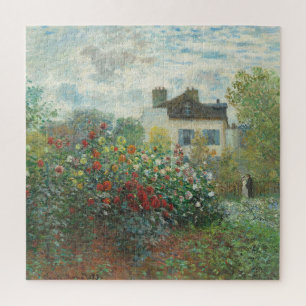 Artist's Garden Renoir Impressionist Painting Jigsaw Puzzle