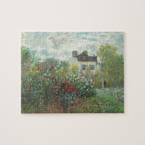 Artists Garden Renoir Impressionist Painting Jigsaw Puzzle