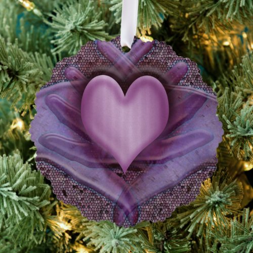 Artists Heart Unveiled Ornament Card
