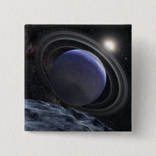 Artist's illustration pinback button